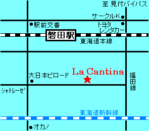 Map around "La Cantina"